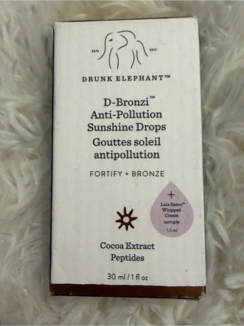 Drunk Elephant D-Bronzi Ant-Pollution Sunshine Drops 1 oz Vegan Cruelty Free